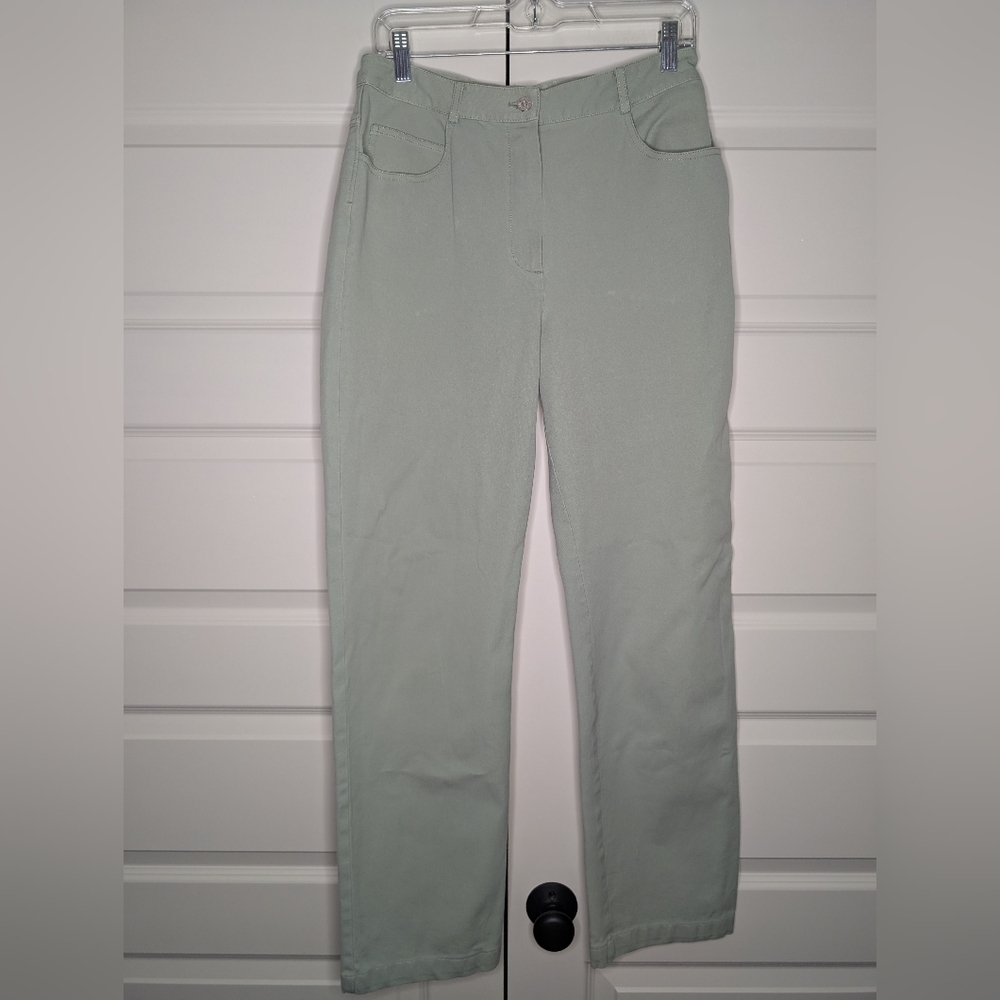 St. John Sport Womens Size 10 Light Green Pant RT 07 GRP 1